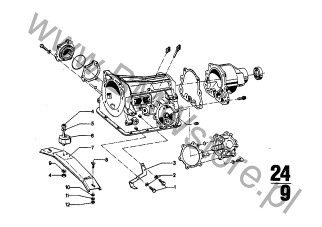 Kątownik na diagramie BW 65 obudowa + elementy dod.