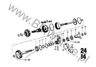 O-Ring na diagramie ZF 3HP20 Zesp. kół przekł. planet.