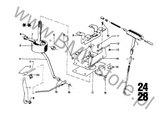 Klamra na diagramie ZF 3HP20 Układ włącz./Blokada postojowa