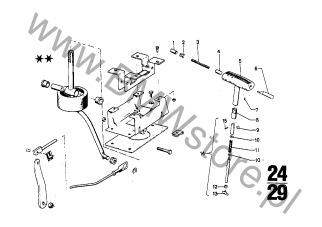 Uchwyt na diagramie ZF 3HP20 Układ włącz./Blokada postojowa