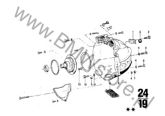 Śruba sześciokątna na diagramie BW 65 obudowa + elementy dod.