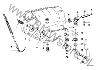 Krzywka na diagramie ZF 3HP12 Układ włącz./Blokada postojowa