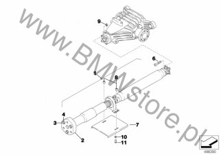 Tarcza przegubowa (26 11 2226527) na diagramie Wał napędowy dla BMW Classic Motorsport E36 318iS Class 2 Limousine ECE
