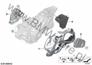 Klamra mocująca (46 63 8521396) na diagramie Izol.akust.skrz.bieg.z masz.elektr. dla BMW X2 F39 X2 25eX SAC B38X ECE
