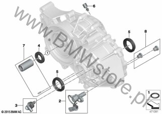 O-Ring (27 21 8605661) na diagramie Skrz. bieg. poj. elektr., elem. pojed. dla BMW X2 F39 X2 25eX SAC B38X ECE