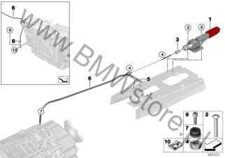Końcówka (61 13 9253889) na diagramie Odbl.poz.park.skrzyni biegów dla MS BMW Motorsport M4 GT4 Coupé USA