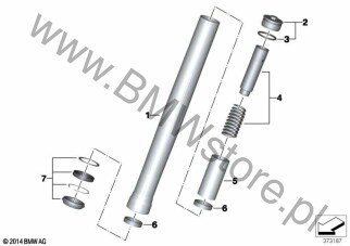 Tuleja dystansowa (31 42 8548677) na diagramie Kolumna dla BMW K53  R 1200 R  ECE