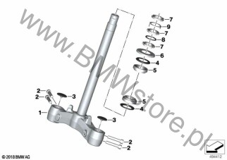 Mostek widełek (31 42 8558144) na diagramie Mostek widełek dla BMW K08  C 400 GT  ECE