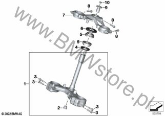Pokrywa na diagramie Mostek widełek dolny / górny 