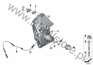 Tarcza regulacyjna (31 20 8420366) na diagramie Łożysko wahliwe/łożysko koła przedniego dla MS BMW Motorsport M6 GT3 Coupé ECE