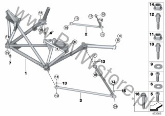 Nakrętka samozabezpieczająca na diagramie Zawieszenie przedniej osi