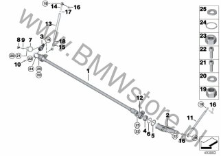 Nakrętka na diagramie Stabilizator przedni