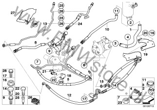 Osłona termiczna na diagramie Hyd.ukł.kier.-przew.ol./Dynamic Drive