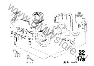 Obejma (07 11 9977248) na diagramie Hydr. przekładnia kierownicza dla BMW 2500-3.3Li 2500 Limousine ECE