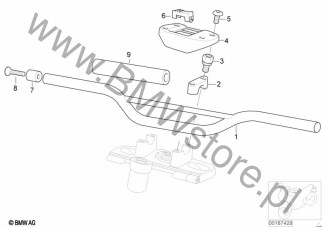 Kierownica (32 71 7655837) na diagramie Kierownica dla BMW R13  F 650 GS 00  ECE
