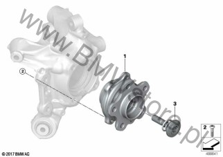 Łożyska koła dla BMW iX3 G08 BEV LCI SAV iX3 M Sport HA0 ECE