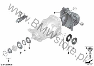 Przekładnia tylnej osi, poj. części dla BMW X3 G08 LCI SAV X3 25iX B48C ECE