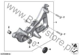 Silentblok (33 35 8558173) na diagramie Wahacz tylnego koła dla BMW K08  C 400 GT  ECE