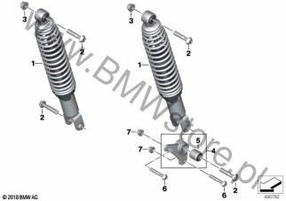Uchwyt (33 54 8565311) na diagramie Amortyzator tylny dla BMW K08  C 400 GT  ECE