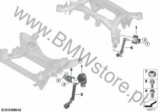 Czujnik regulacji zasięgu świateł dla BMW iX3 G08 BEV LCI SAV iX3 M Sport HA0 ECE