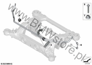 Stabilizator tylny BEV dla BMW 5' G68 Saloon Limousine i5 xDrive50L XE2 ECE