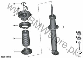 Kolumna McPhaersona tylna EDC dla BMW 5' G90 M5 Limousine M5 S68X ECE