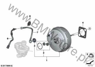 Wspomaganie siły hamowania, podciśn. dla BMW X3 G08 LCI SAV X3 30iX B48D ECE