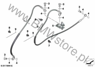 Przewody hamulcowe tylne dla BMW K02 G 310 GS 20 USA