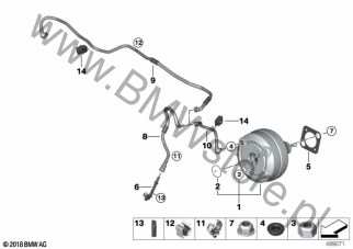 Serwomechanizm ukł. hamulcowego dla BMW 3' G28 Saloon LCI Limousine 330Li B48D ECE