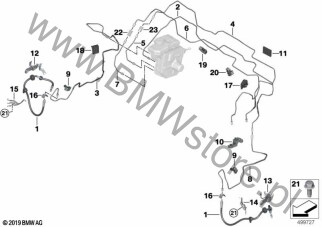 Przewód hamulcowy przedni dla BMW 8' F93 M8 Gran Coupé M8 S63M ECE