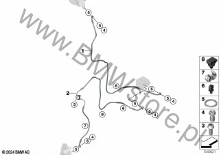 Przewody hamulcowe przednie dla BMW K06 CE 02 USA