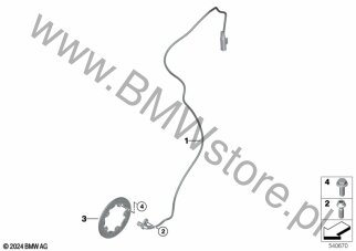 Czujnik obrotów, przód dla BMW K06 CE 02 USA