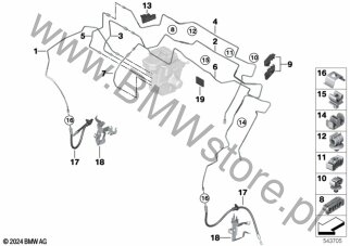 Przewód hamulcowy przedni dla BMW i4 G26 Gran Coupé LCI i4 xDrive40 XE2 ECE