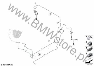 Przewód hamulcowy tylny dla BMW X3L G48 SAV X3 xDrive30L B48P ECE