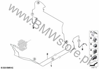 Przewód hamulcowy tylny dla BMW i iX I20 LCI SAV iX M70 xDrive XE2 ECE