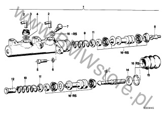 Pompa hamulcowa na diagramie Pompa hamulcowa