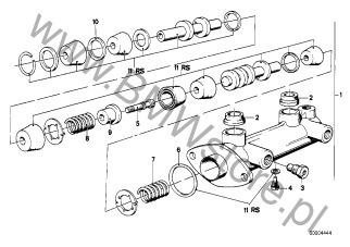Pompa hamulcowa na diagramie Pompa hamulcowa