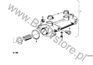 Pompa hamulcowa na diagramie Pompa hamulcowa