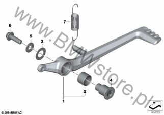 Dźwignia nożna ham., drążki połączeniowe dla BMW K54 R 1250 RS ECE