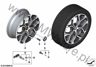 BMW k.st.l.Y-Spoke 579- 18" dla BMW X1 F48 LCI SAV X1 25eX B38X ECE