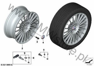 O.st.l.Alpina CS17 Alpina - 20" dla BMW 5' G30 LCI Limousine BMW ALPINA D5s B57R ECE