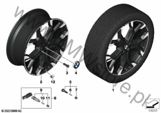BMW obr.st.l.Y-Spoke 874M - 21" dla BMW X2 U10 SAC X2 M35iX B48R ECE