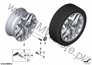 BMW obr.st.l. szpr. podw. 1039 - 18" dla BMW 3' G20 Saloon LCI Limousine 330iX B48P USA