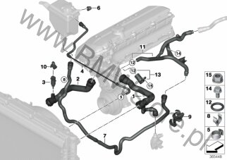 Czujnik Temperatury Płynu Chłodz. Dla Bmw 5' E60 530I M54 Limousine Ece - Zastosowanie