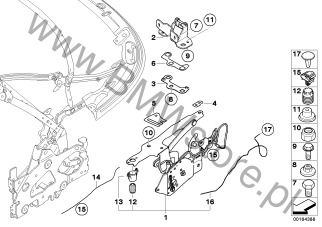 Odbojnik na diagramie Mechanika składania dachu