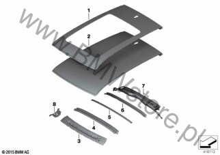 Konstrukcja ramowa na diagramie dach 