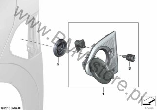 Pokrywa ładunkowa dla Mini Countryman F60 LCI Cooper SE ALL4 B38X USA