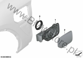 Pokrywa ładunkowa dla BMW iX3 G08 BEV LCI SAV iX3 M Sport HA0 ECE