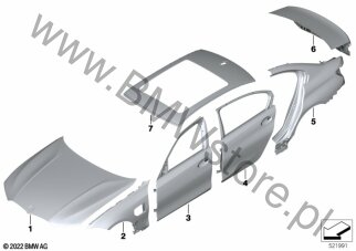 Zewn. pokrycie dla BMW i3L G28 BEV Saloon Limousine i3 eDrive35L HA0 ECE