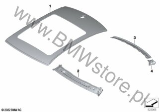 dach dla BMW i3L G28 BEV Saloon Limousine i3 eDrive35L HA0 ECE